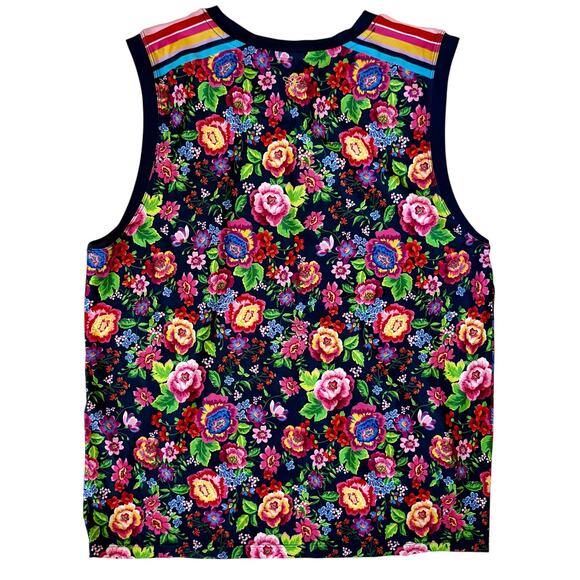 NWOT JOHNNY WAS Top Size M - Cantero Muscle Tank Bright Floral - Orig. $145 - Picture 3 of 8